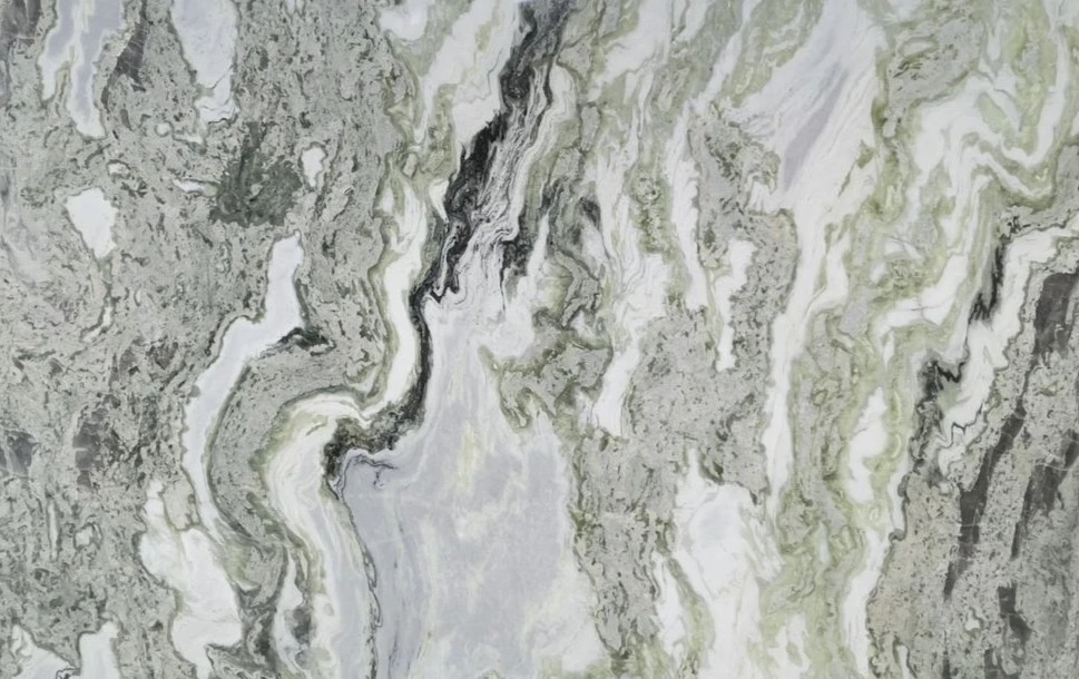 Exotic quartzite luxury interior with dramatic veining