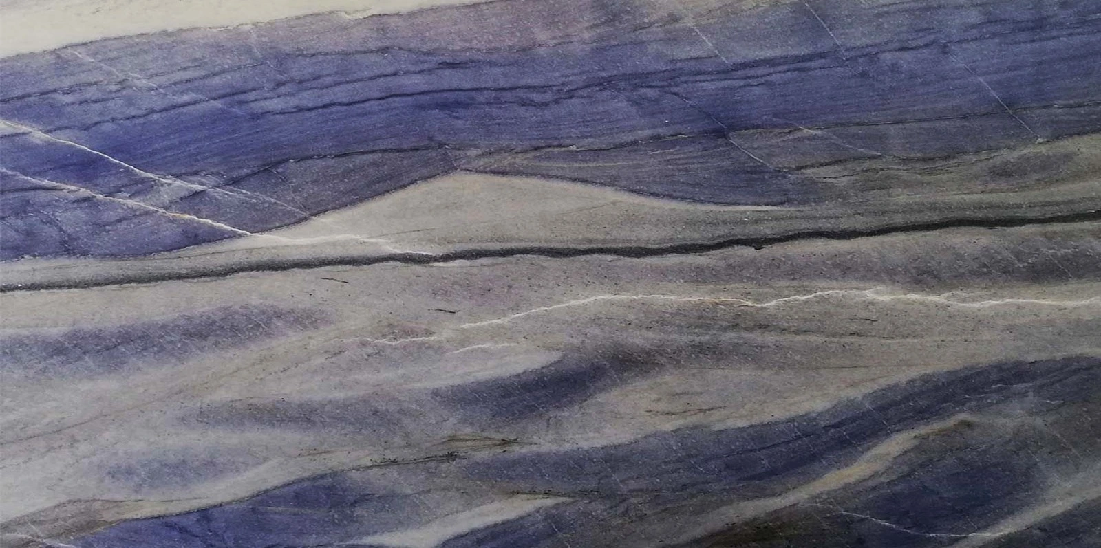 Luxury quartzite surface with rare veining