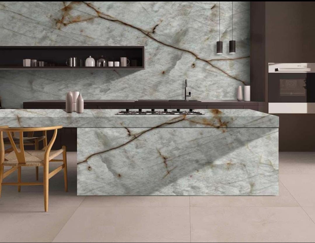 Luxury stone kitchen interior design